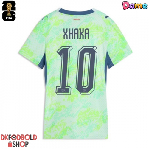 Schweiz Granit Xhaka #10 Udebanetrøje Dame VM 2026 Kort ærmer